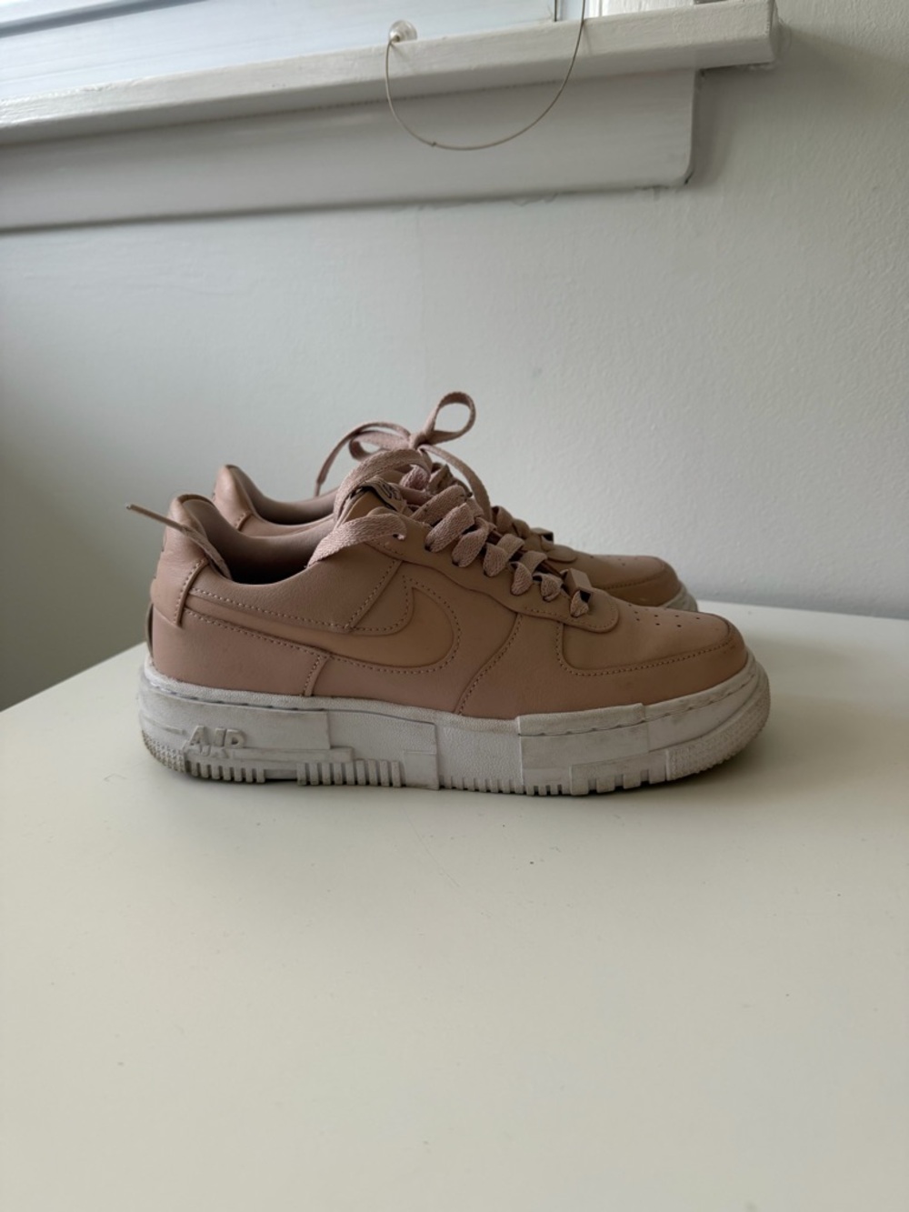 Nike Women's Blush Leather Low-Top Sneakers